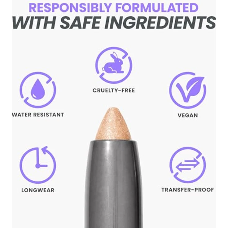 WONDERSKIN IYKYK Lidschatten-Stift, Farbton Champagne, 1.4 g, intensiv pigmentiert mit Glitzereffekt – Bild 4