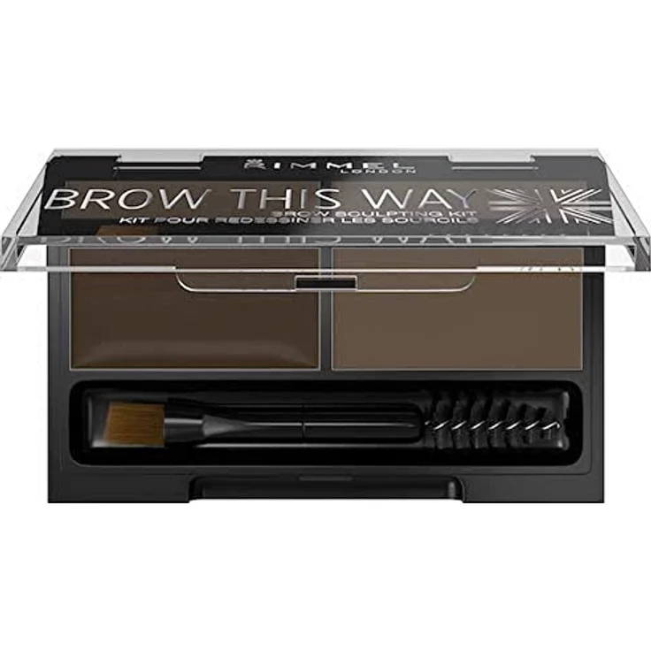 BROW THIS WAY eyebrow sculpting kit #003 -dark brown Augenbrauen Set – Bild 2