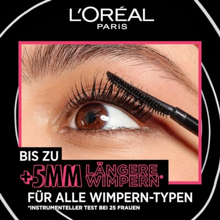 L’Oréal Paris Telescopic Lift Mascara, wasserfest für mehr Volumen und lange Wimpern, 9,9 ml – Bild 2