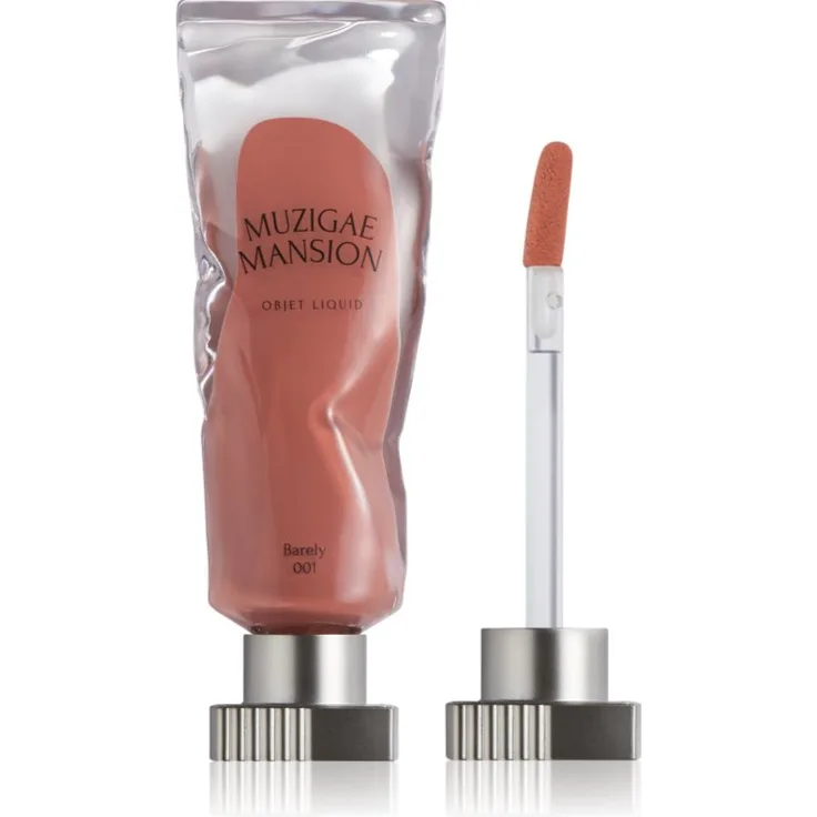 MUZIGAE MANSION Objet Liquid, langanhaltender flüssiger Lippenstift mit Matt-Effekt, Farbton 001 Barely, 6 ml, vegan