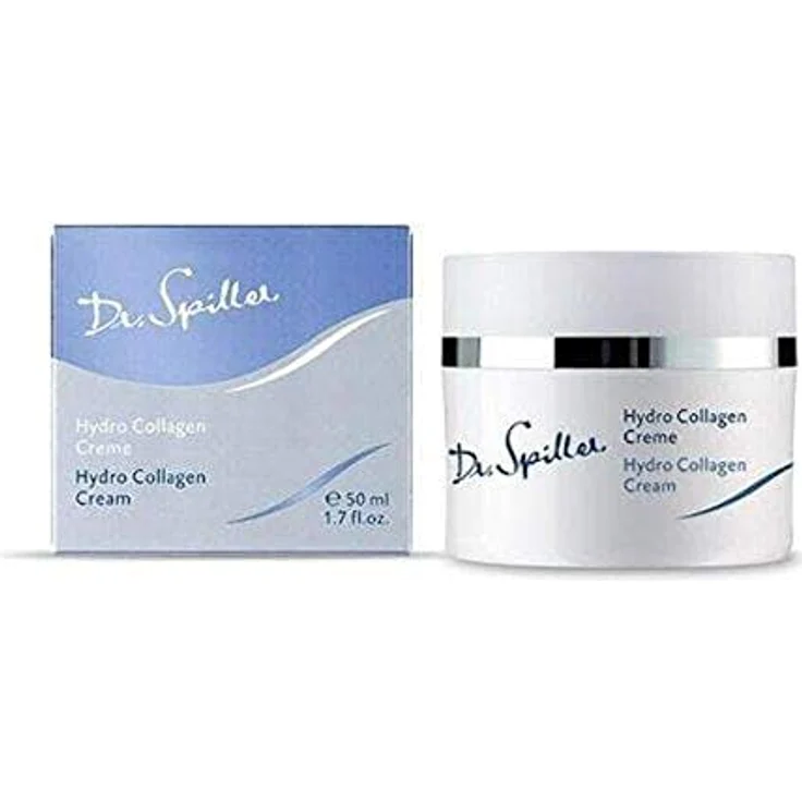 Dr. Spiller Hydro Collagen Creme 50 Ml , (1Er Pack) - Intensiv pflegende Tagescreme mit Traubenkernöl, für jugendliche Elastizität