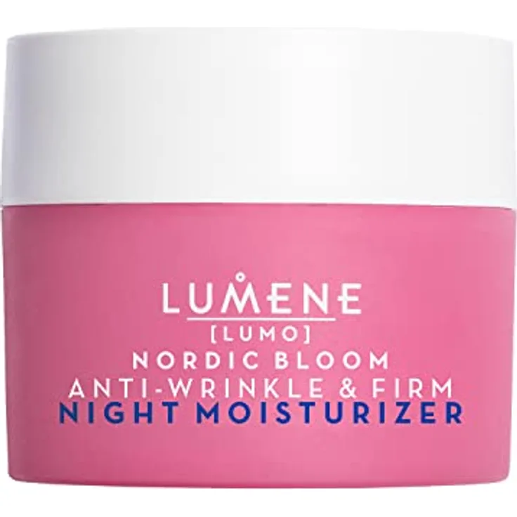 LUMENE Nordic Bloom [LUMO] Anti Falten & Straffende Nachtcreme mit Pre-Retinol Komplex, Vegan 50ml