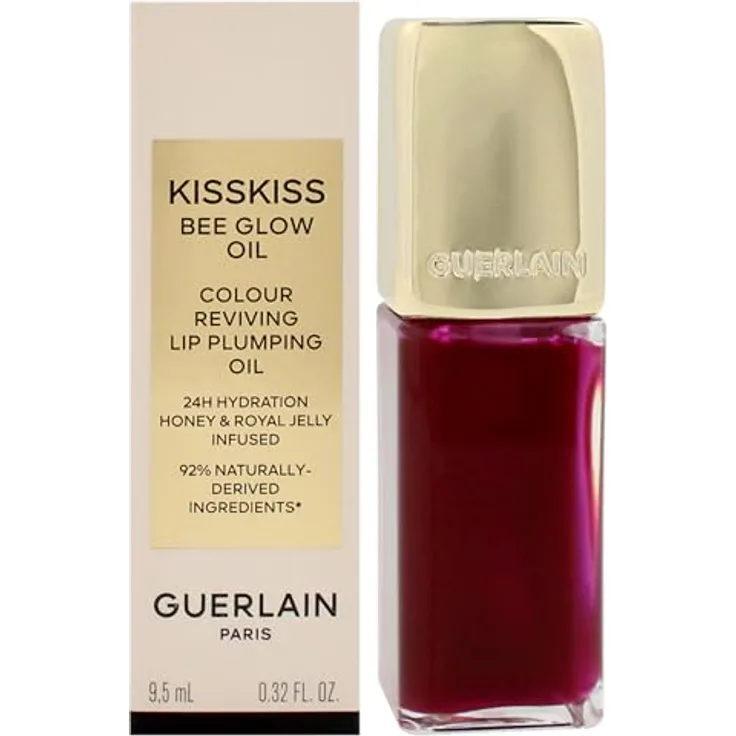 GUERLAIN KissKiss Bee Glow Oil, Lippenöl mit Honig, Farbton 809 Lavender Glow, 9,5 ml