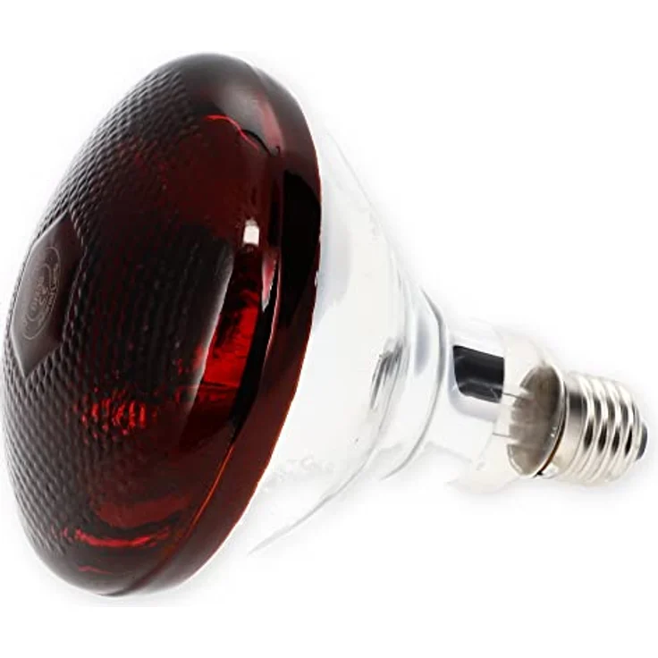 GarPet Infrarotlampe 100 Watt, vielseitige Rotlichtlampe für Tiere, Terrarium und Gesichtsbehandlungen, E27 Sockel – Bild 1
