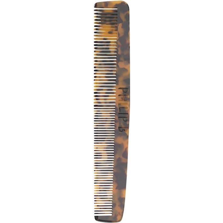 Philip B Styling Comb, hochwertiger Kamm aus nachhaltigem Zelluloseacetat mit zwei Zahnungen, multifunktional für kreatives Haarstyling