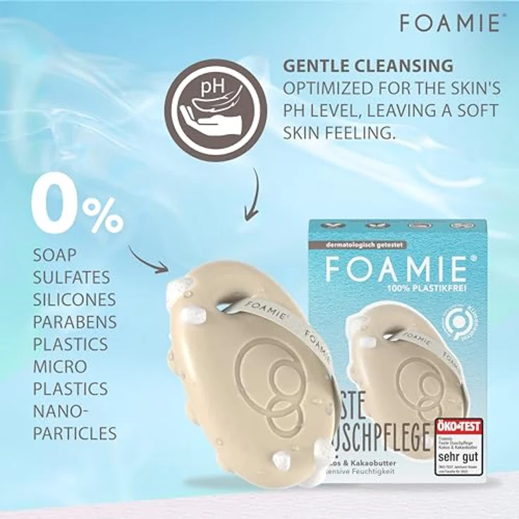 Foamie Seife Shower Body Bar Shake Your Coconuts 80 g – Bild 5