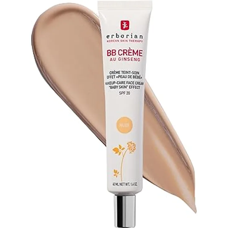 Erborian BB GINENGENSCREM - Wettbewerbscreme - "Baby Skin" Effektbehandlung - Koreanische kosmetische Behandlung 5 -in -1 für SPF 20 - Nude - 40 ml - Preisvergleich