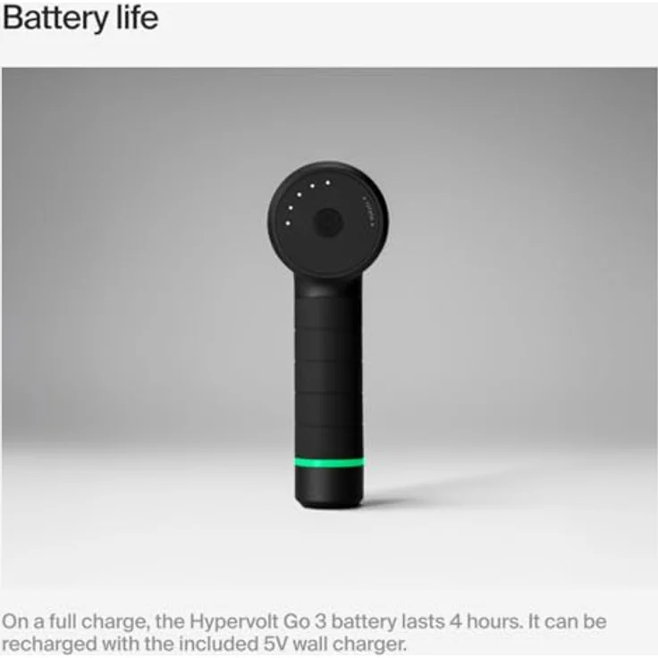 Hyperice Hypervolt Go 3, tragbares Massagegerät mit leistungsstarkem Motor und handlichem Design – Bild 5