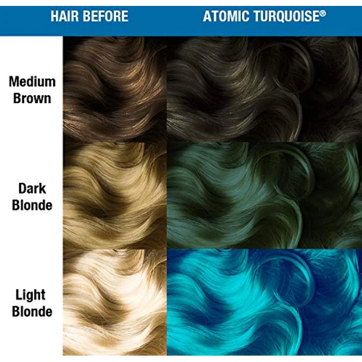 Manic Panic High Voltage Classic Atomic Turquoise, semi-permanente Haartönung mit cremiger Textur, vegan, 237 ml – Bild 4