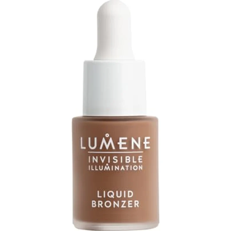 LUMENE Invisible Illumination Flüssiger Bronzer, Vegan, Deep Glow 15 ml - Feuchtigkeitsspendend, nordische Algen und Weidenröschen, recycelbare Verpackung – Bild 1