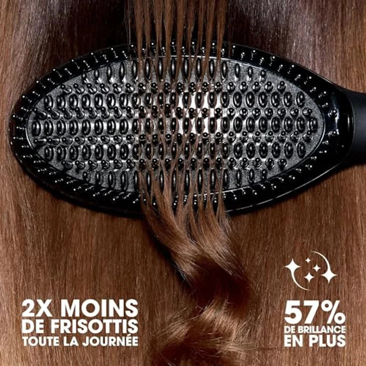 ghd glide+ Smoothing Hot Brush, Warmluftbürste in Schwarz mit optimierter Heiztechnologie und integriertem Ionisator für ultra geschmeidige Ergebnisse – Bild 3