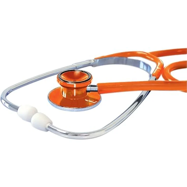 Megro Ratiomed Doppelkopf Stethoskop orange – Bild 2