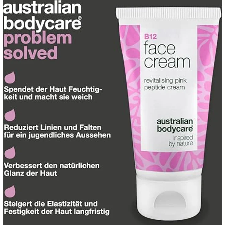 Australian Bodycare Vitamin B12 Gesichtscreme, Anti-Aging Feuchtigkeitscreme mit Niacinamid, reduziert Falten & feine Linien, 50ml – Bild 3