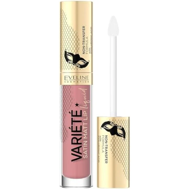 Eveline Cosmetics Variété, flüssiger Lippenstift mit mattem Finish, Farbton 02 Raspberry Cream, 4,5 ml – Bild 1