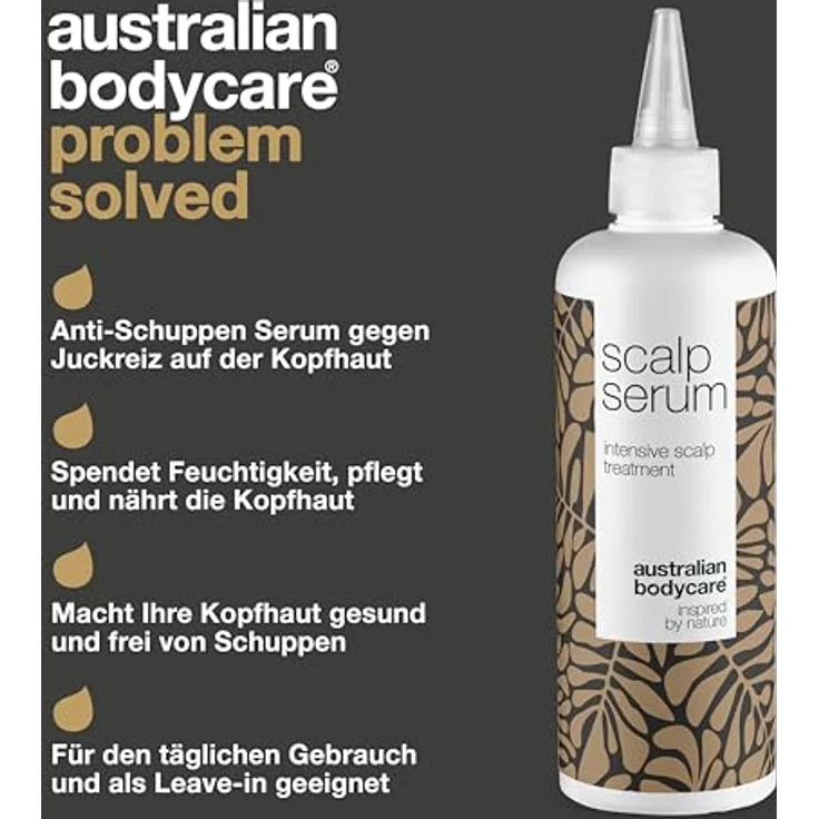 Kopfhautpflege Serum mit Teebaumöl 250 ml | Leave In Kopfhaut pflege bei Trockener, Juckender Kopfhaut & Anti Schuppen | Auch zur Kopfhautpflege bei Schuppenflechte, Ekzemen, Neurodermitis & Psoriasis – Bild 3