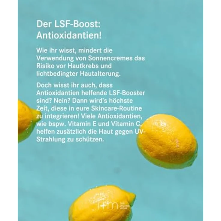 i+m® Sun Protect LSF 50, BIO Sonnencreme für das Gesicht mit Bisabolol & Vitamin E, mineralischer Zink UV Schutz, vegan, 50ml – Bild 5