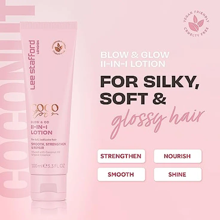 Lee Stafford Creme CoCo LoCo With Agave Blow & Go 11-in-1 Lotion 100 ml – Bild 2