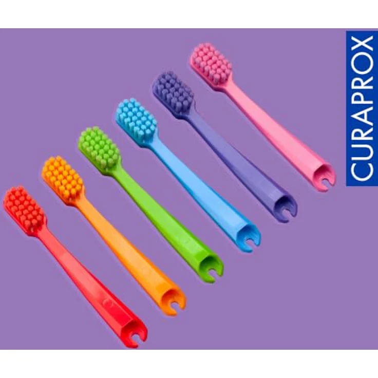 Curaprox Kids Travel Refill, Ersatz-Kopf für Kinderzahnbürsten, 2 Stück, lila, feine Borsten für gründliche Reinigung – Bild 9