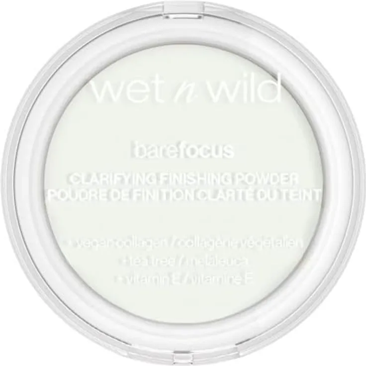 Wet n Wild Bare Focus Clarifying Finishing Powder, mattierendes Puder für Damen, Farbton Translucent, 6 g, vegan