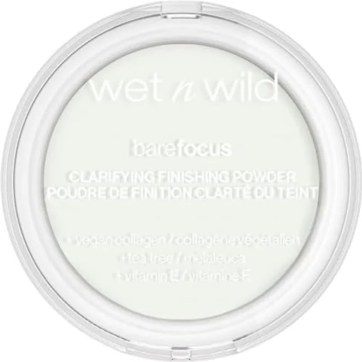 Wet n Wild Bare Focus Clarifying Finishing Powder, mattierendes Puder für Damen, Farbton Translucent, 6 g, vegan – Bild 1
