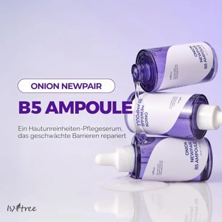 Isntree Onion Newpair B5 Ampoule, 50 ml Gesichtsampulle zur Hautverjüngung und Feuchtigkeitsspende – Bild 2