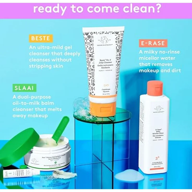 Drunk Elephant Slaai™ Makeup-Melting Butter Cleanser, Reinigungsbalsam für Make-up-Entfernung, 110 g mit Bamboo Booster™ – Bild 4