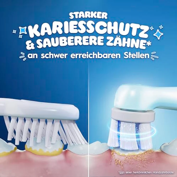 Braun Oral-B Kids Disney Stitch, Ersatzbürsten Stiele für elektrische Zahnbürsten, 8er Set für Kinder ab 6 Jahren, sanfte Reinigung mit weichen Borsten – Bild 3