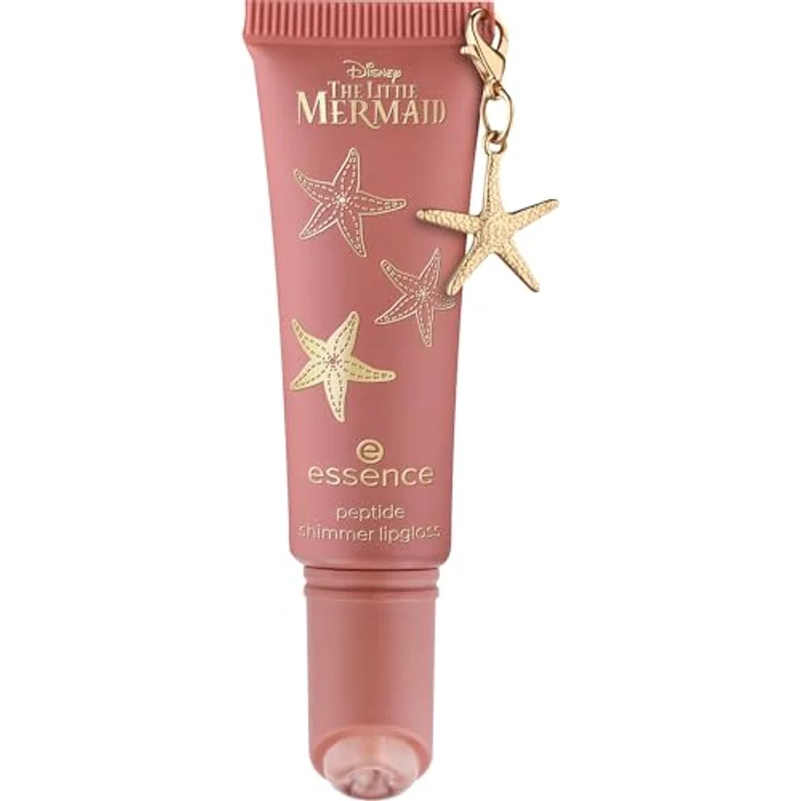 essence Disney The Little Mermaid Glitzer-Lipgloss mit Peptiden, Farbton 02 Seaside Romance, 10 ml, hochglänzend, feuchtigkeitsspendend, vegan – Bild 1