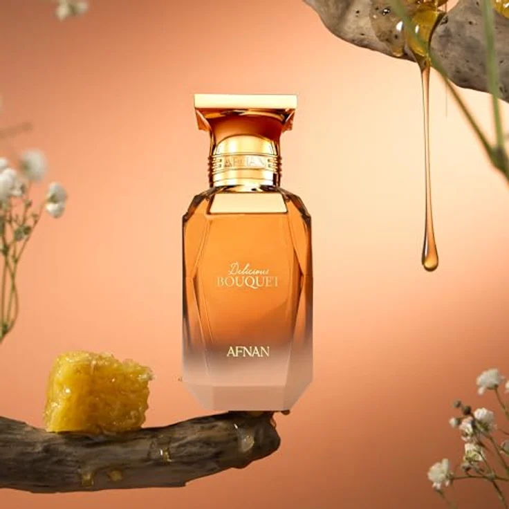 Afnan Delicious Bouquet Eau de Parfum für Damen, 70 ml, luxuriöser Gourmand-Duft mit Karamell, Vanille und Blumen – Bild 5