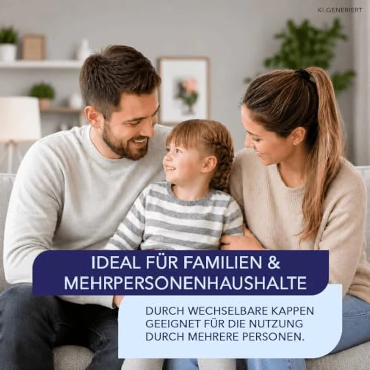 IEA Medical Ohrthermometer für Babys, Kinder & Erwachsene, Hygienisch mit 20 Ersatzkappen, Fieberalarm und 40 Speicherplätzen – Bild 5