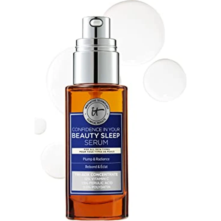 It Cosmetics Confidence, Gesichtsserum zur Nacht, 30 ml – revitalisiert die Haut, reduziert feine Linien und Falten – Bild 1