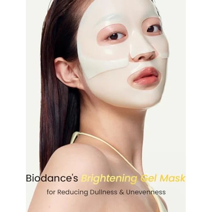 BIODANCE Radiant Vita Niacinamide Real Deep Mask, Overnight Hydrogel Mask, 3-in-1 Behandlung für Tonkorrektur, Texturverfeinerung und strahlenden Glow, 34 g x 4ea – Bild 3