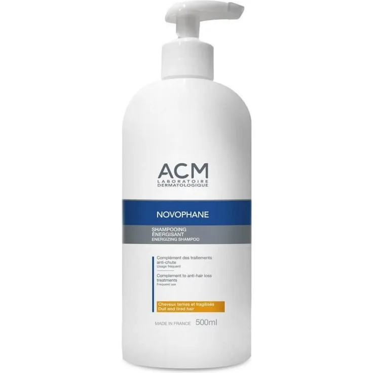 Laboratoire ACM Novophane, belebendes Haarbehandlungs-Shampoo, reinigend und voluminisierend, 500 ml