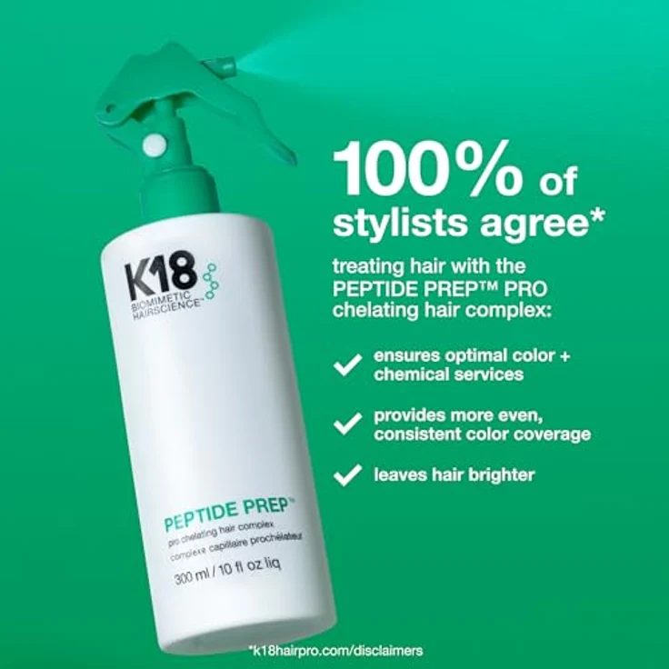 K18 PEPTIDE PREP PRO Chelating Haarkomplex, 300 ml, Reset-Haar für optimale Chemikalien + Farbdienste, beleben die Farbbrillanz und stellen Geschmeidigkeit und Sprungkraft – Bild 5