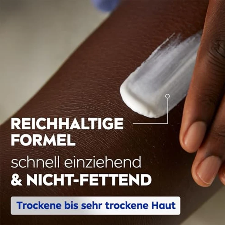 NIVEA Reichhaltige Body Milk Mini, intensiv pflegende Körpercreme mit Mandelöl und Hyaluron, 72h Feuchtigkeit, 75 ml – Bild 2