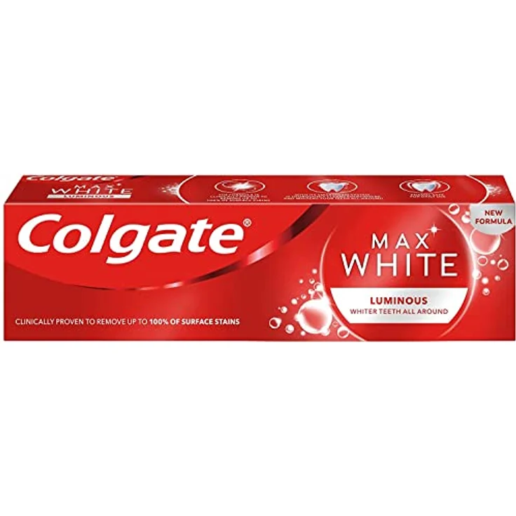 Colgate Max White 75 ml mit Whitening-Effekt für weißere Zähne – Bild 2