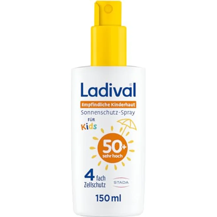 Ladival Sonnenschutz-Spray für empfindliche Kinderhaut, LSF 50+, 150 ml Dermokosmetik aus der Apotheke – Bild 1