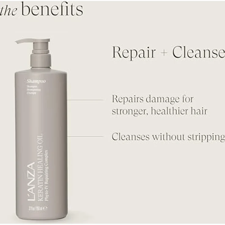 Lanza Keratin Healing Oil Shampoo 1000 ml – Bild 4