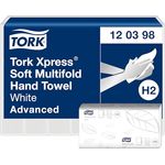 Tork Papierhandtücher Xpress Advanced, 120398, H2, 2-lagig, Interfold-Falz, 21,2 x 25,5cm, 3780 Stück