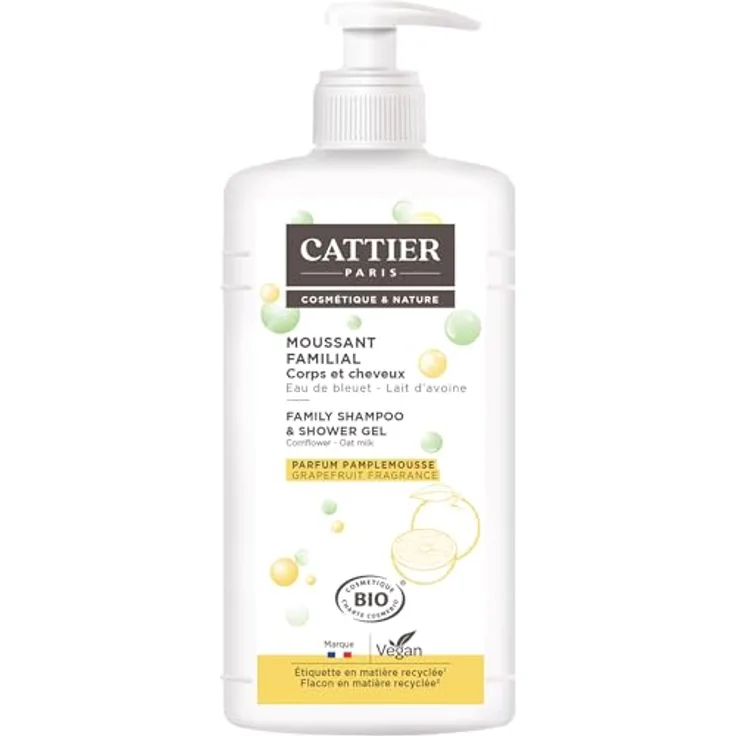 CATTIER Gel de Ducha y Champú, 1L, kühlend & langlebig, flexible Anwendung