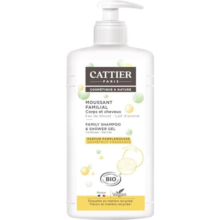 CATTIER Gel de Ducha y Champú, 1L, kühlend & langlebig, flexible Anwendung – Bild 1