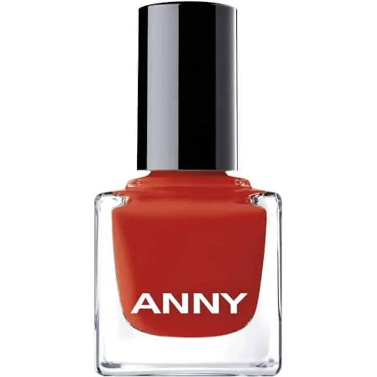 ANNY Nail Polish, Hochwertiger Farb-Nagellack mit langanhaltendem Glanz, schnelltrocknend und splitterresistent, Farbe: Red Meets Orange - Strahlendes Orange-Rot, 15 ml