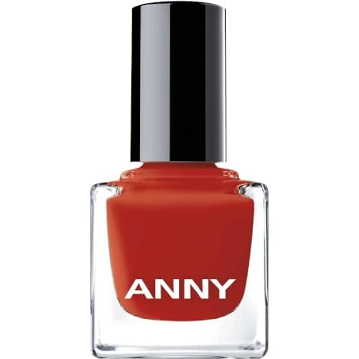 ANNY Nail Polish, Hochwertiger Farb-Nagellack mit langanhaltendem Glanz, schnelltrocknend und splitterresistent, Farbe: Red Meets Orange - Strahlendes Orange-Rot, 15 ml – Bild 1