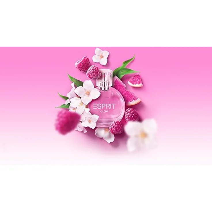 Esprit GLOW Parfüm Damen 20ml, Fruchtiges Eau de Parfum mit Grapefruit, Jasmin, Himbeere & Moschus, Rosé-Gold Flakon – Bild 4