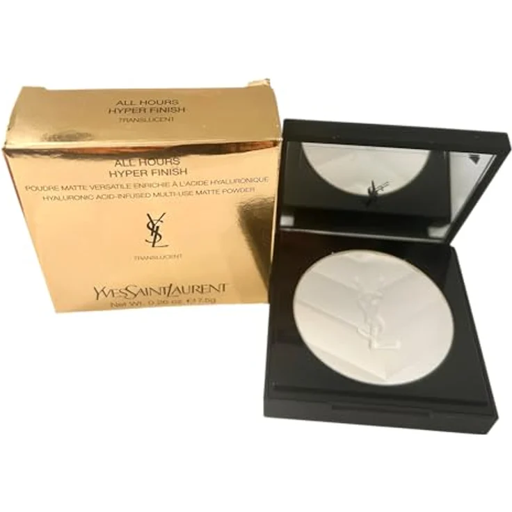 Yves Saint Laurent All Hours Hyper Finish Puder Damen, Transparent, 7.5 g, mattierendes Puder mit Weichzeichnungseffekt – Bild 1