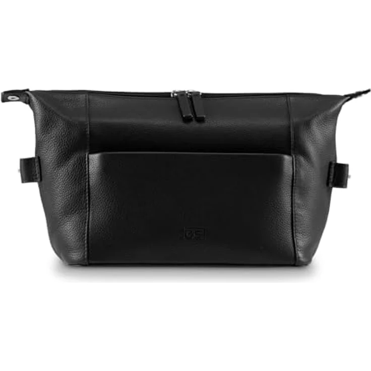Jost Frankfurt Toilet Bag, Necessaire aus Rindsleder mit geräumigem Hauptfach, schwarz – Bild 5