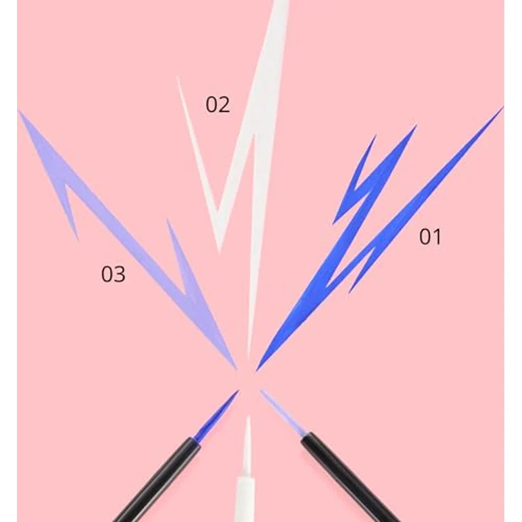 essence cosmetics COLOUR it! liquid eyeliner, Nr. 03, Violett, langanhaltend, hochpigmentiert, schnelltrocknend, vegan, ohne Mikroplastikpartikel, Nanopartikel frei, ohne Parfüm, 1er Pack (3ml) – Bild 4