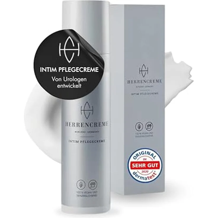 MW19 Skincare GmbH Herrencreme Intimpflegecreme, 75ml, feuchtigkeitsspendend, mit Mikrosilber, für gesunde Körperpflege – Bild 1
