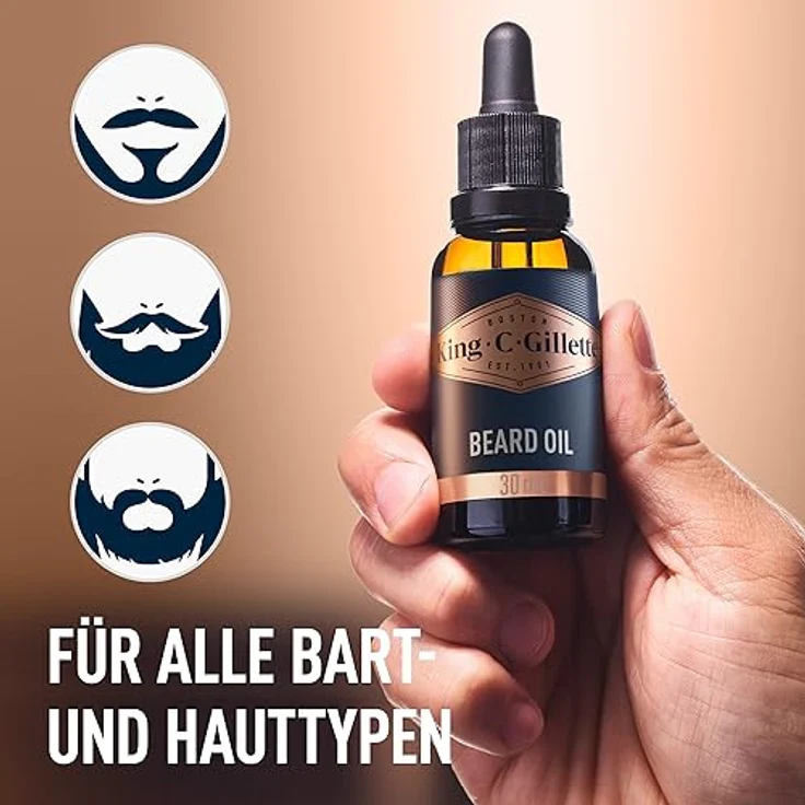 King C Gillette Beard Oil Bartpflege 30 ml – Bild 5