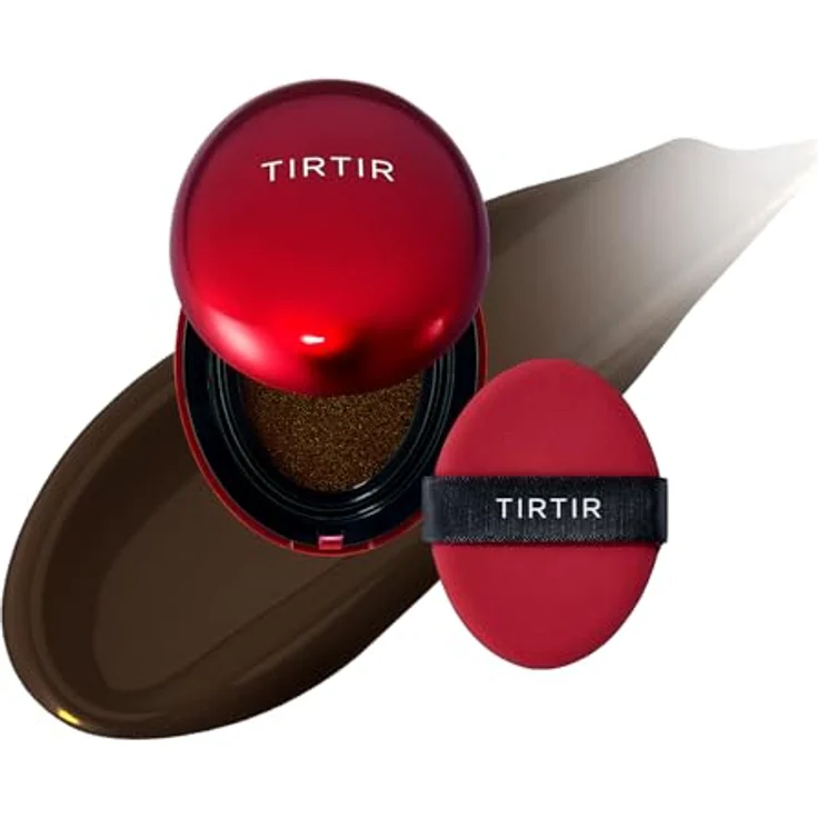 TIRTIR Mask Fit Red Cushion Mini, langanhaltendes Make-up im Schwämmchen, Farbton 55N Espresso, 4.5 g – Bild 1